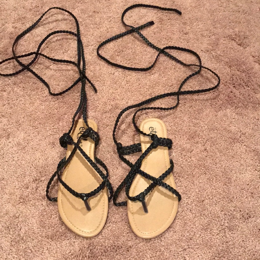 Lace up sandals